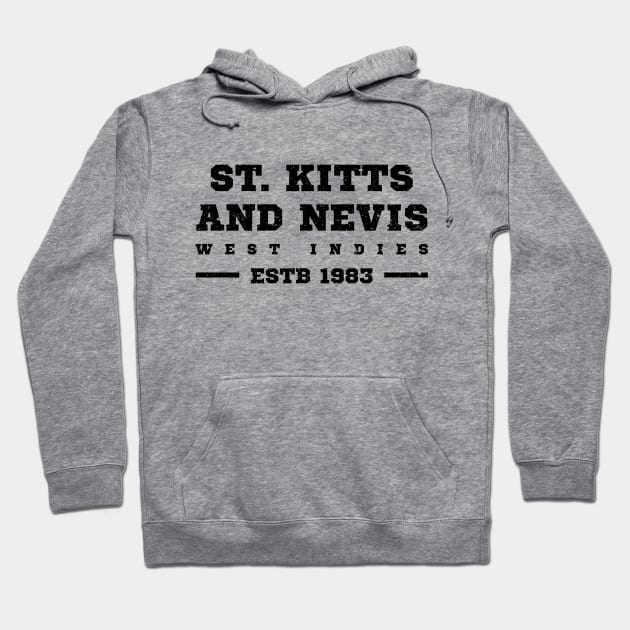 St Kitts and Nevis Estb 1983 West Indies Hoodie by IslandConcepts